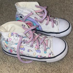 Kids Unicorn Converse Shoes